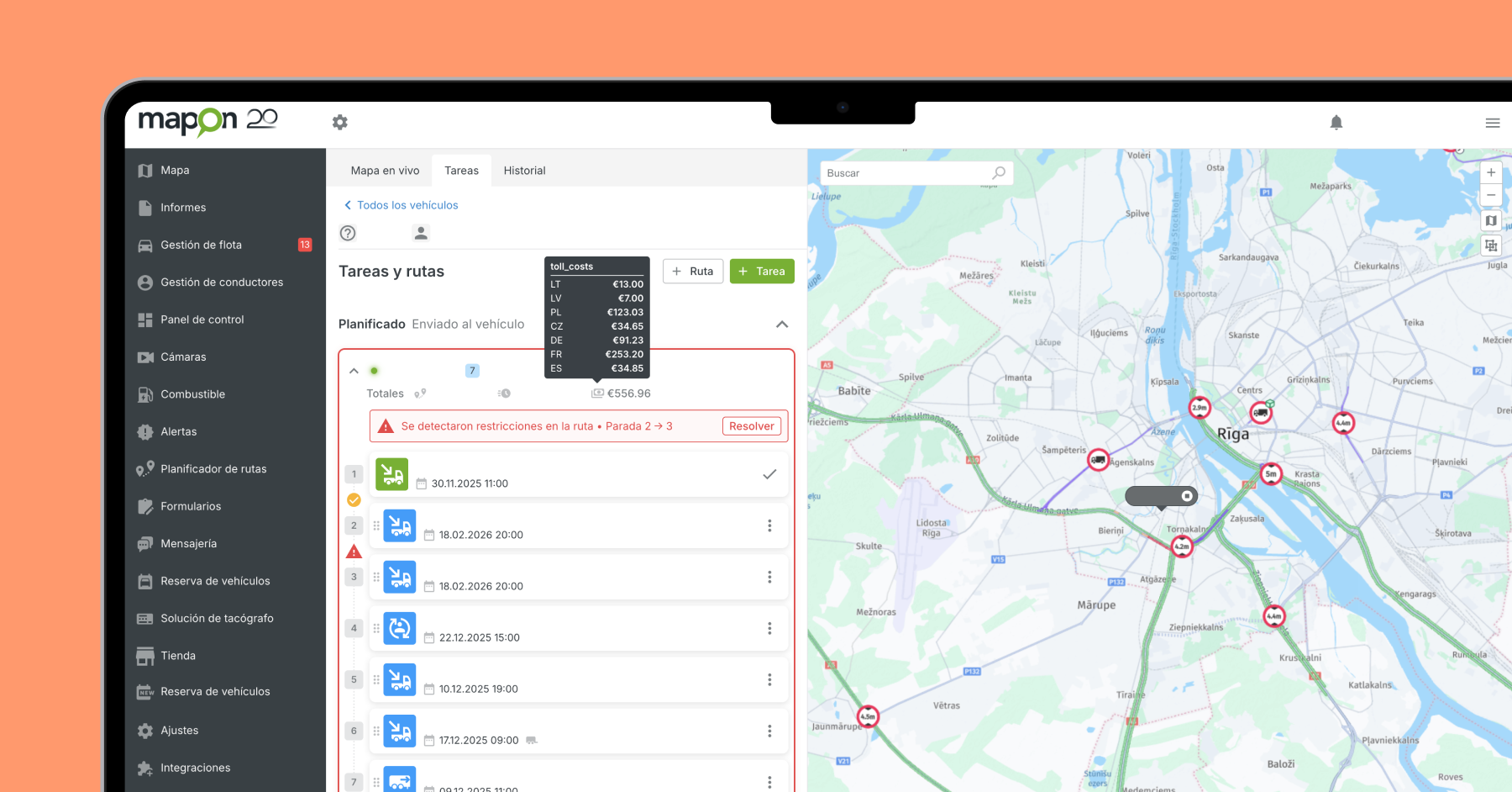 Mejoras en la solución de tareas y rutas