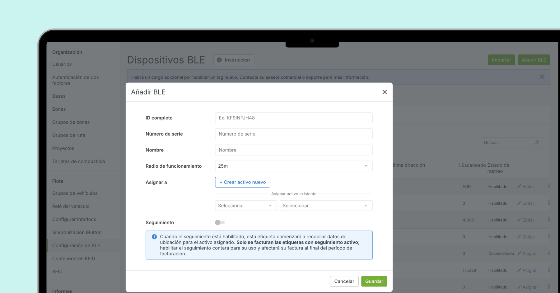 Configuración más sencilla de tags de activos
