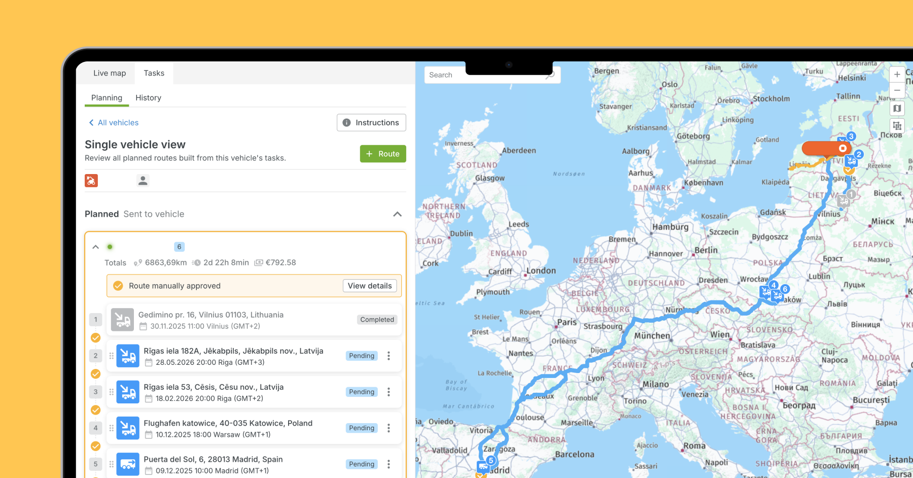 Visuaalsed ja struktuursed uuendused ülesannete ja marsruutide jaotises
