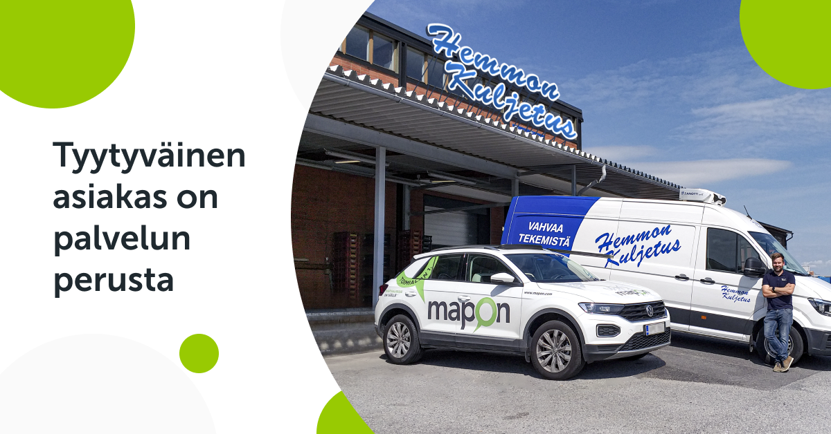 Mapon-ratkaisut kuljetusyritykselle: GPS-paikannuksesta aina digipiirturin etälukuun