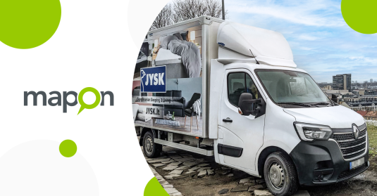 jysk uses Mapon route planning and optimisation solution to launch in-house delivery service in the Baltics and Belarus