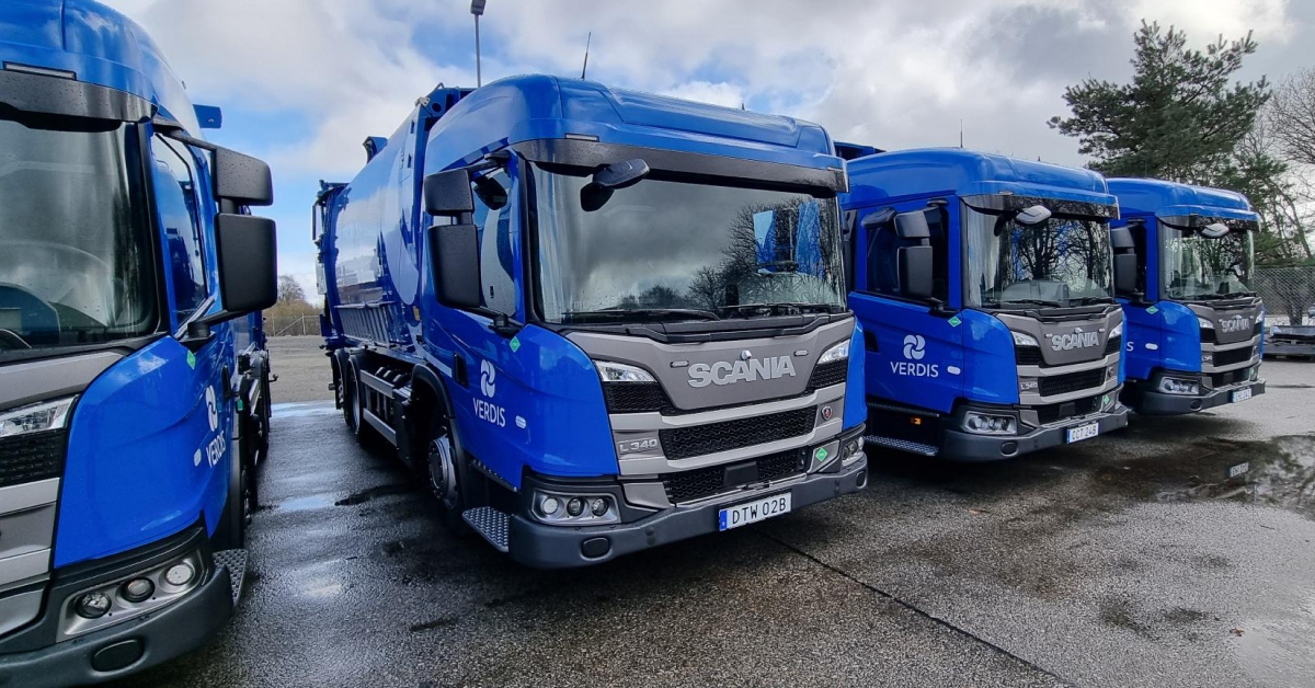 Verdis waste management truck