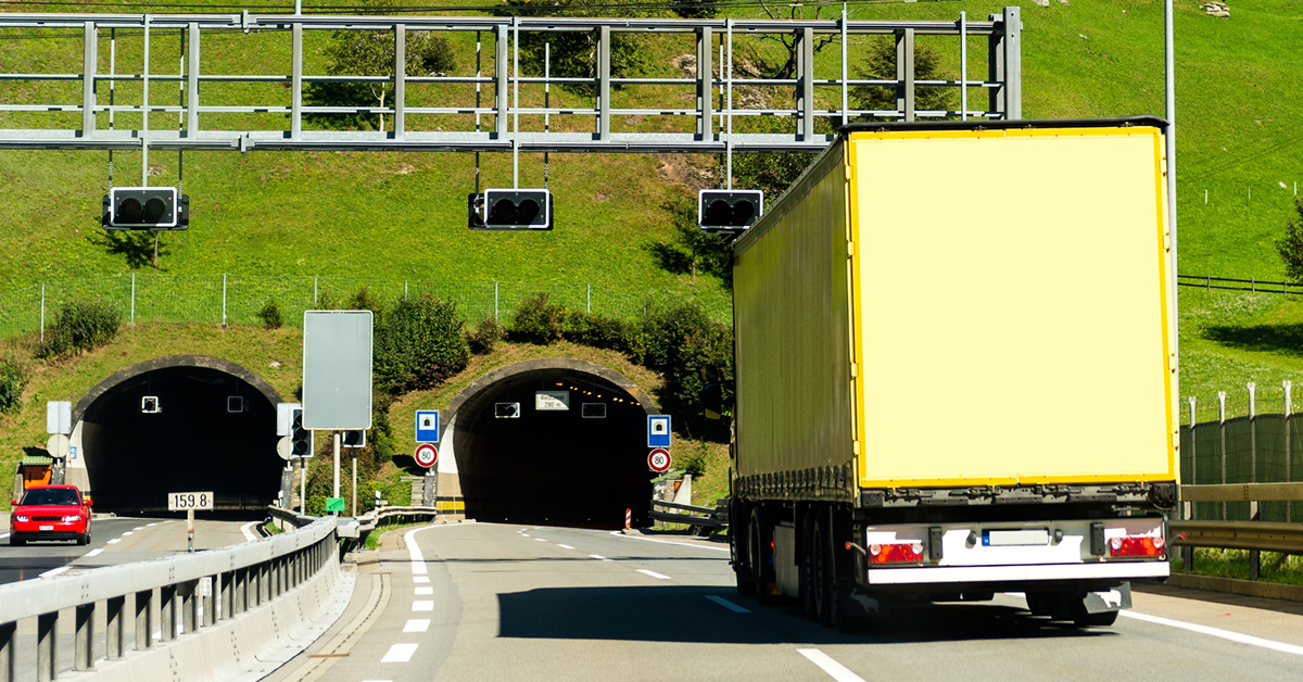 Вождение грузовика в Швейцарии.