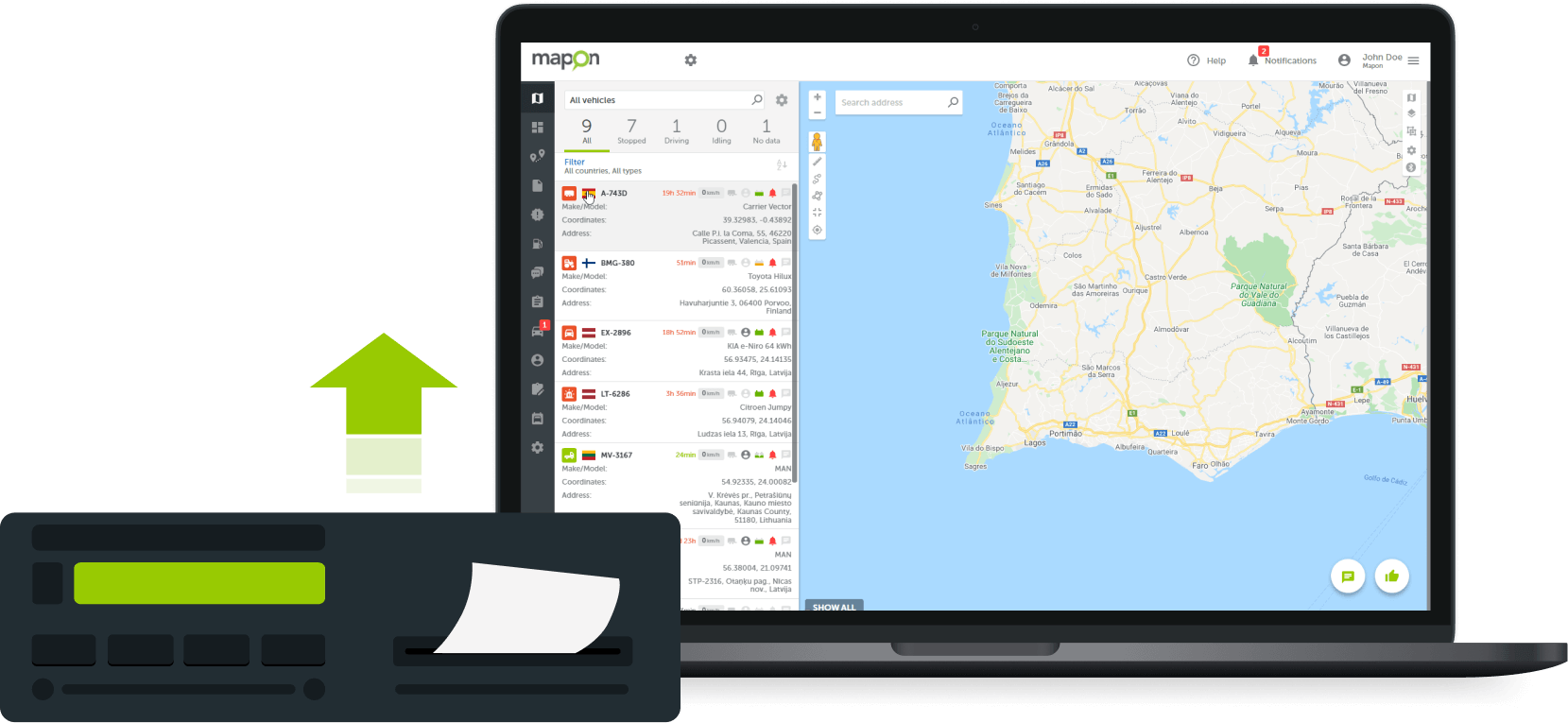 Driver and Vehicle File Download