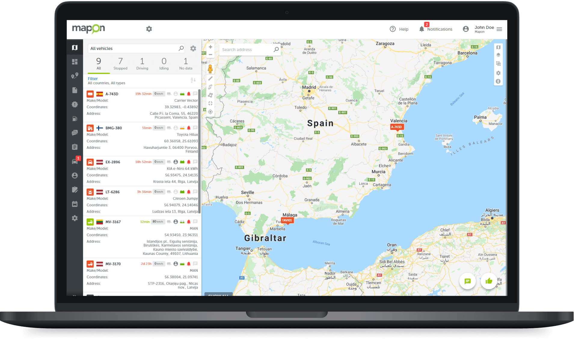 Suivi GPS en temps réel