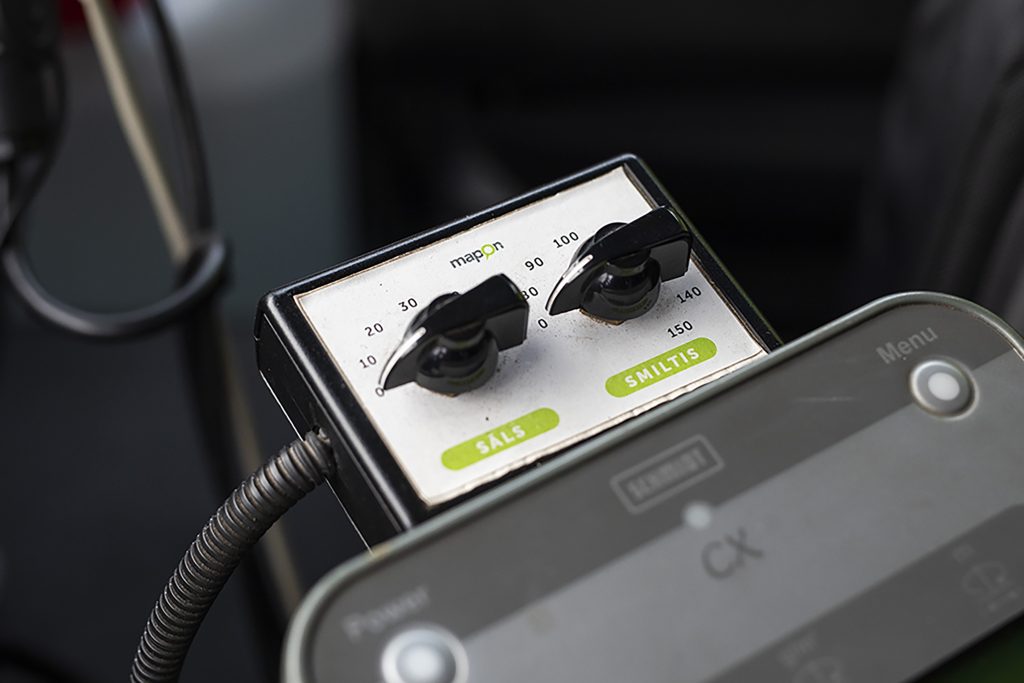 Mapon piedāvātās kaisīšanas pultis palīdz noteikt izmantotā pretslīdes materiāla daudzumu