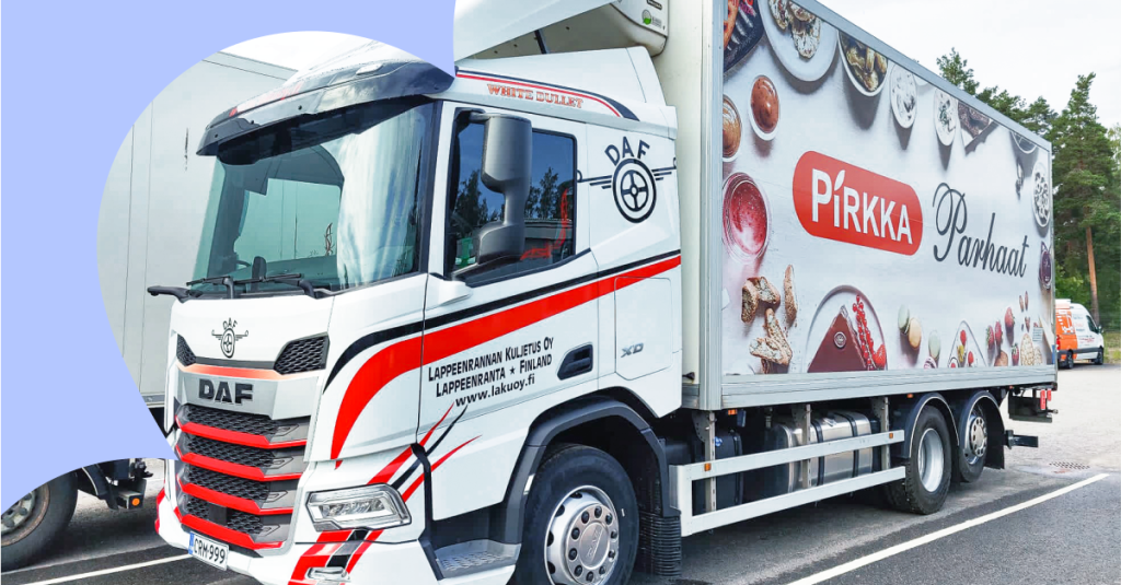 Mapon lämpötilaseuranta ja digipiirturin etäluku asiakkaan kuorma-autossa