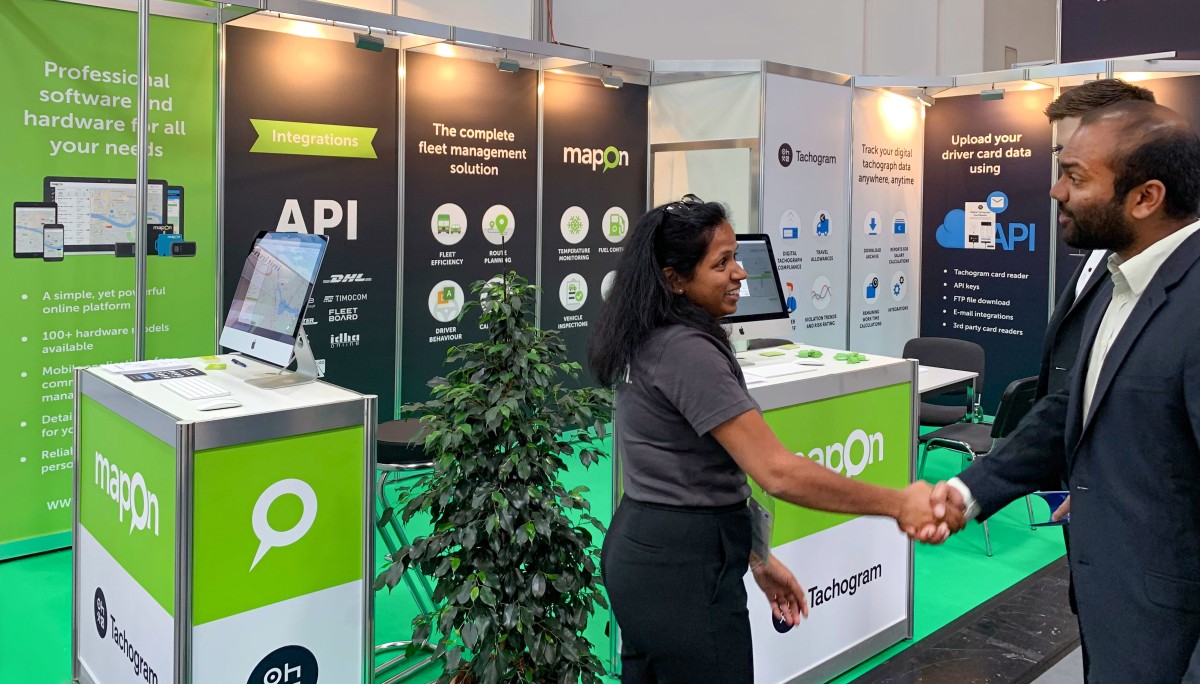 mapon making new partnerships in munich trade fair transport and logistics