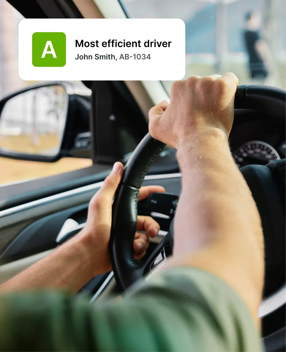 Fleet manager using Mapon Manager app to communicate delivery updates with a driver