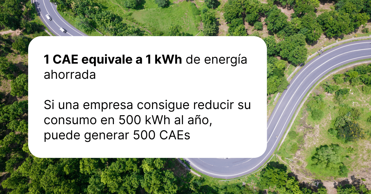 explicación equivalencia CAE y kWh
